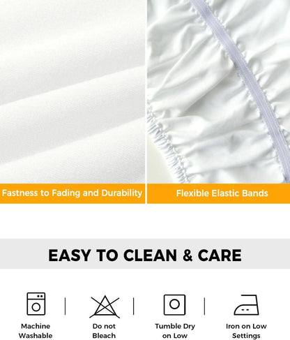 Yellow Lemons Bed Skirt Queen Size 16 Inch Drop, Adjustable Elastic Wrap Around Bed Skirts Easy Fitting Dust Ruffle Bedskirt Bed Frame Cover Summer Botanical Black White Checkered