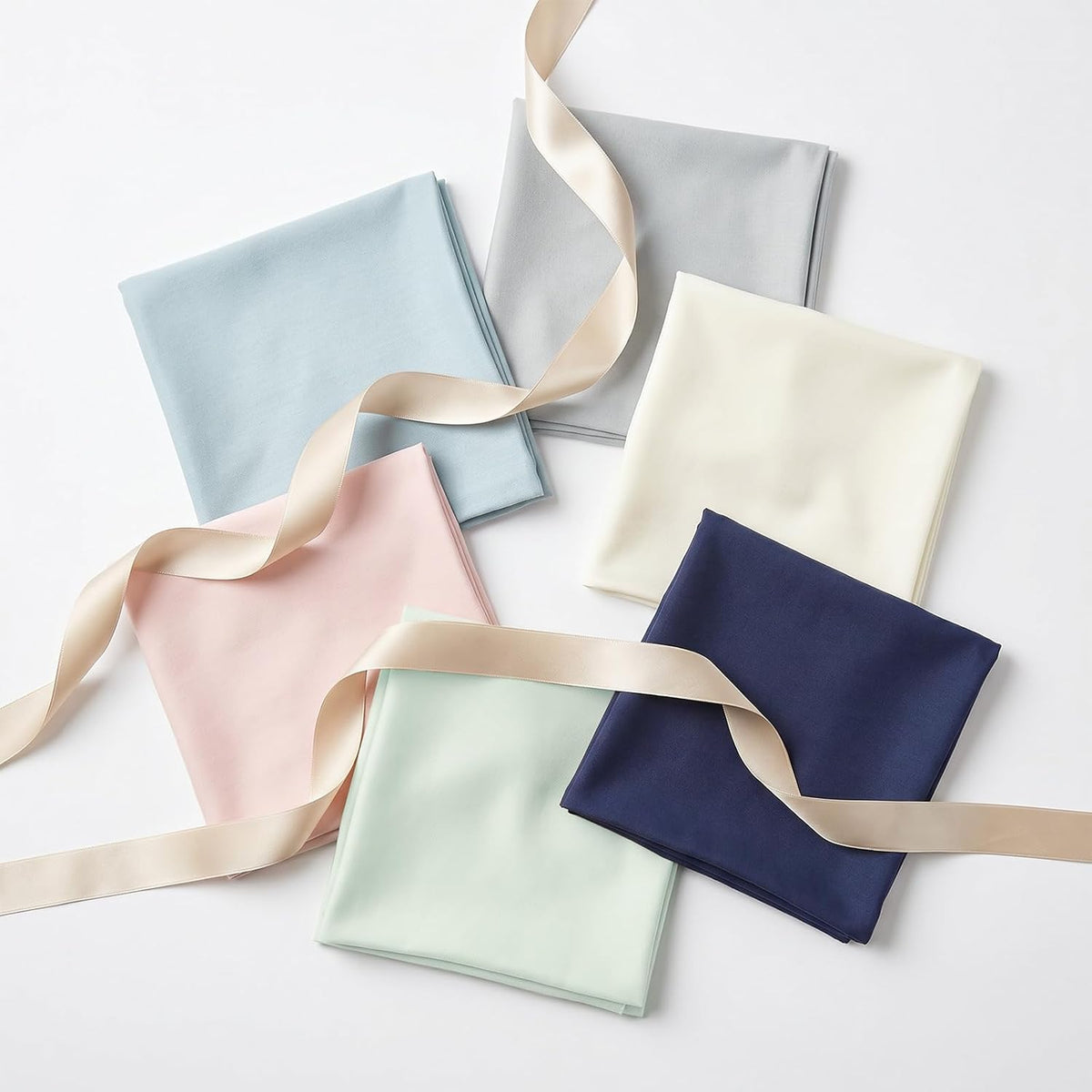 2 Pack Cooling Pillow Cases, Standard 20" x 26", Blue